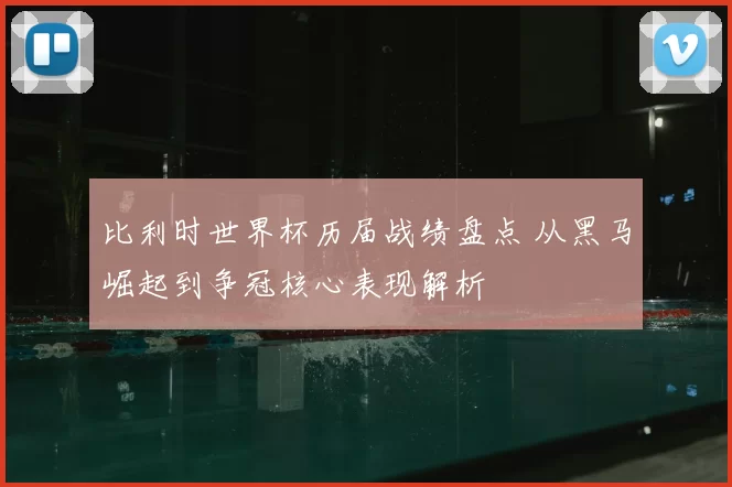 比利时世界杯历届战绩盘点 从黑马崛起到争冠核心表现解析
